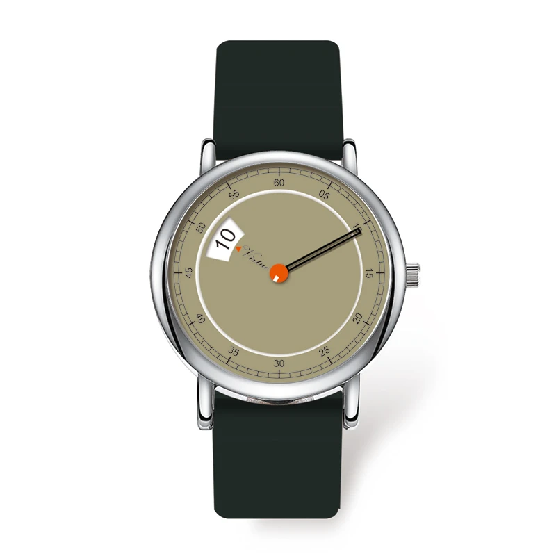 Montre minimaliste ultra-fine unisexe, mouvement à quartz